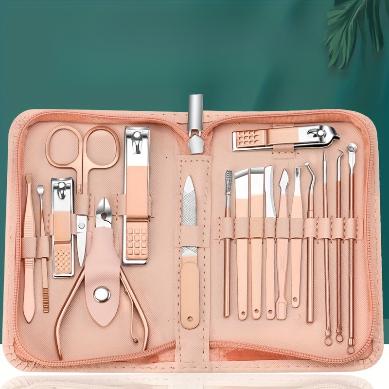 

Nail Clippers Manicure Tool Set, With Portable Travel Case, Dead Skin Clipper, Cuticle Nippers And Cutter Kit, Nail Clippers Pedicure Kit