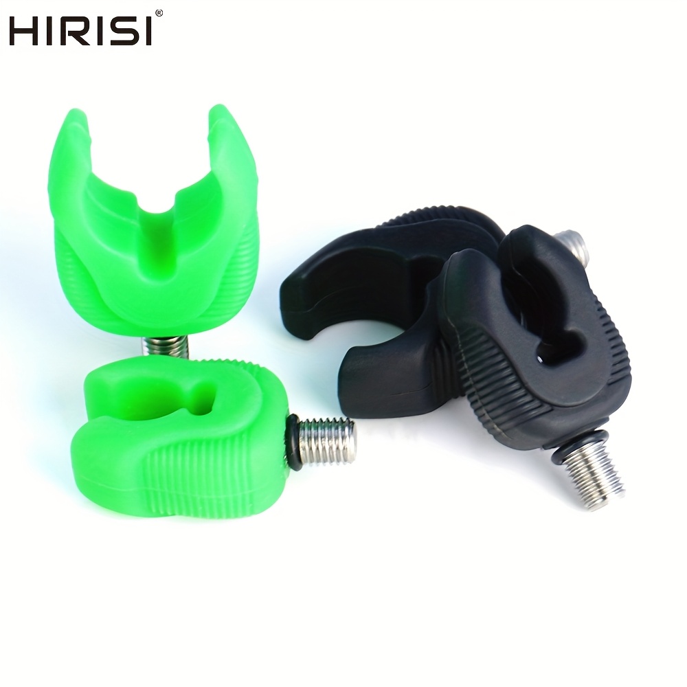 

2pcs Hirisi Tackle ABS Supports de base de canne à pêche, pince de en caoutchouc noir, support de étagère de support, outils de pêche pour du travail et de l'indépendance