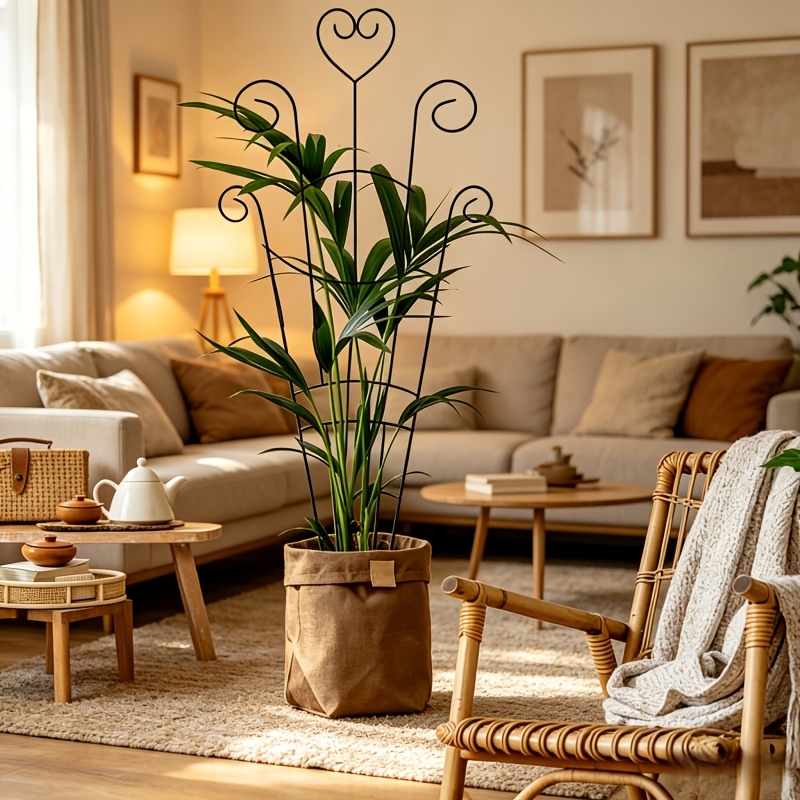 TEMU Lot de 1 treillis de support pour plantes d'intérieur de 83 cm ( 32,68 pouces) de haut, convient aux plantes en pot, treillis de jardin
