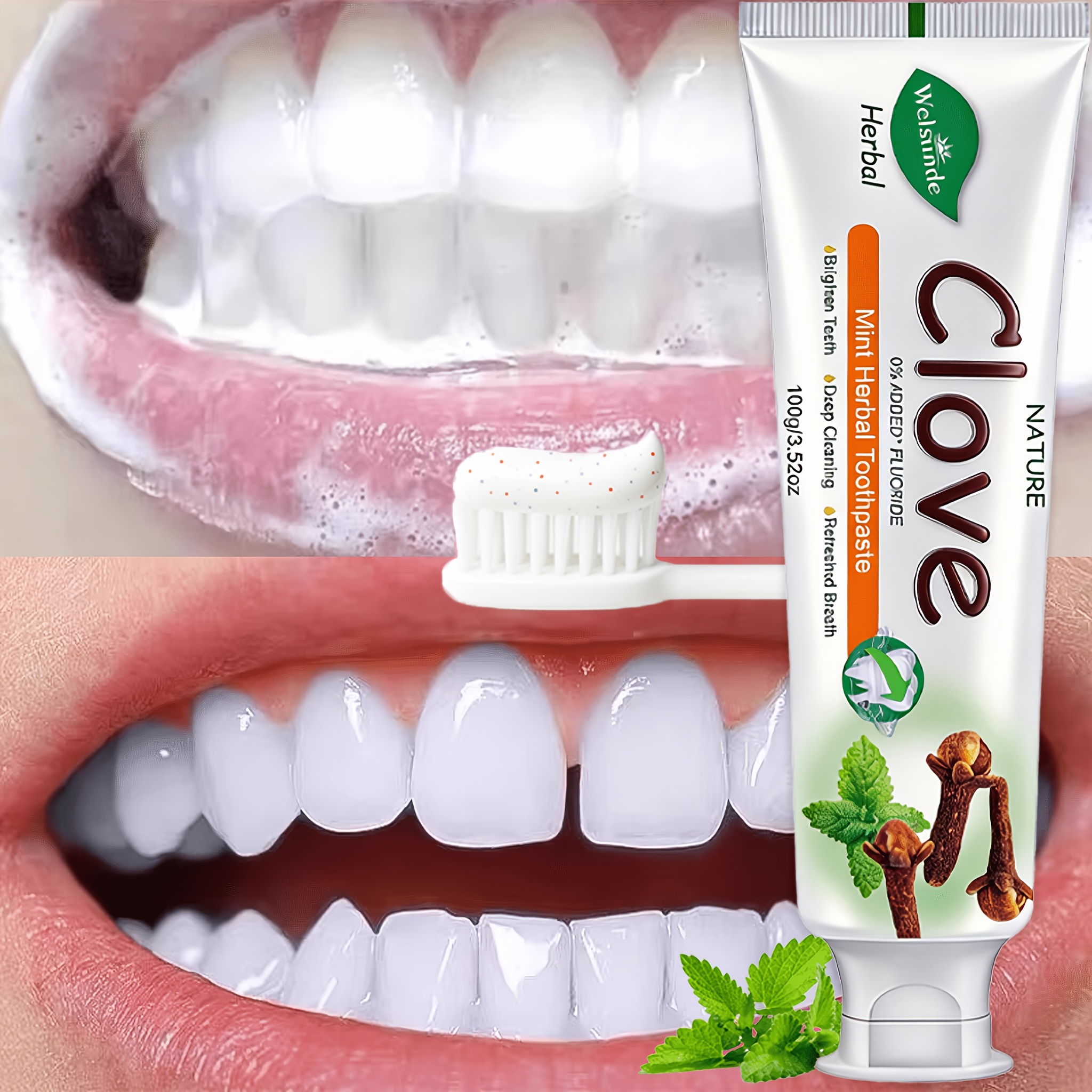 nature   mint herbal toothpaste 0 added   cleanses and brightens teeth with natural plant ingredients mint extract   breath long     nourishes a   suitable for everyone