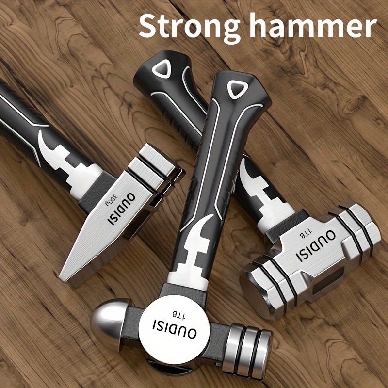 

3pcs Oudisi High Carbon Steel Hammer Set - , Multi-functional Tools For Woodworking & Home Use