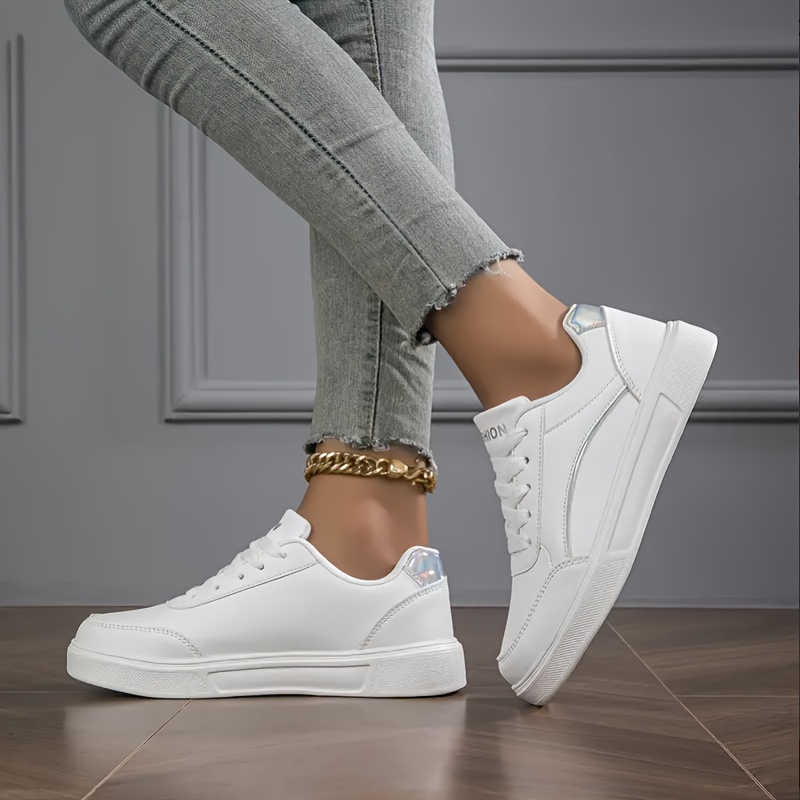 women's stylish white sneakers breathable lightweight Temu Greece