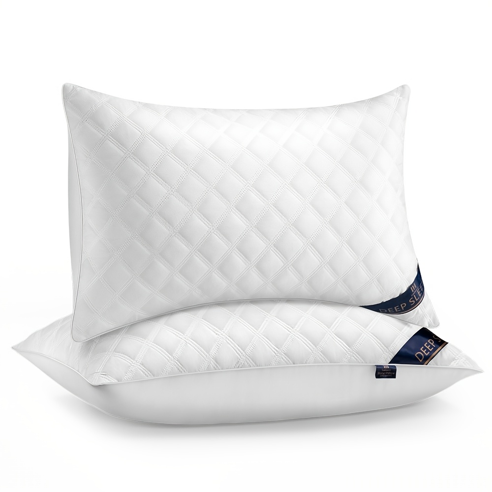 E-shop 800g Füllung für Schlaf, 74x48cm - Einseitiges Kissen aus 100% Polyester, Hochstützendes Kissen, Premium Hotelkissen, Bietet unvergleichliche