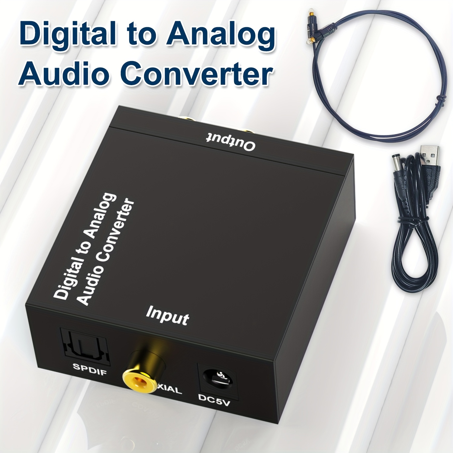 dac adaptador cable optico a coaxial