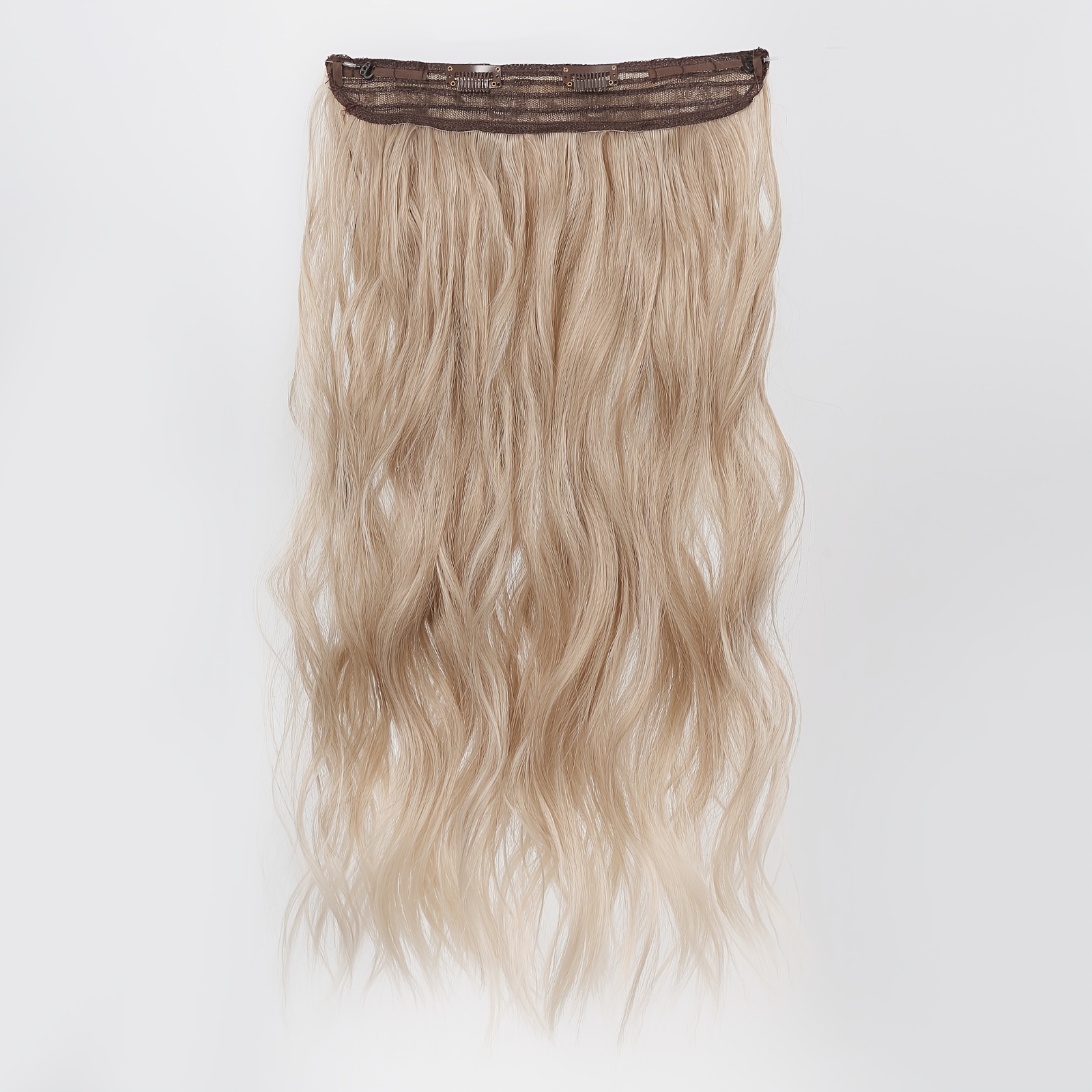 Image of 24-inch Fishing Line Wig, Fishing Line Synthetic Long Wavy Wig For Women, Ideal For Halloween Celebrations And Christmas, Women's Hair Accessory, Wig Extension