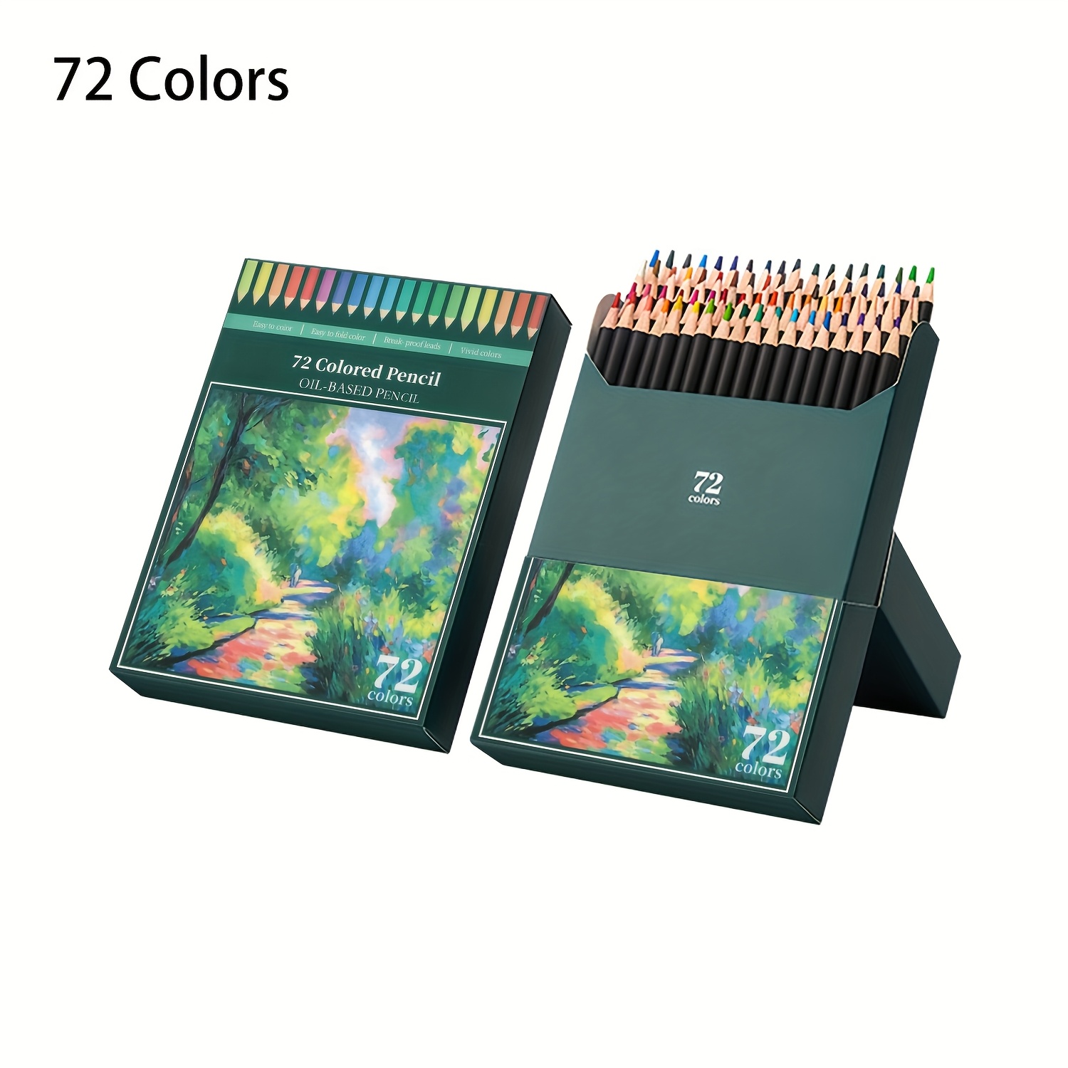 Image of Aiwolin 72 Colored Pencils For Adult Coloring Books,premium Coloring Pencils Set,quality Oil Based Colored Pencils,holiday Gifts For Artist Drawing,for Professional Artistic Use