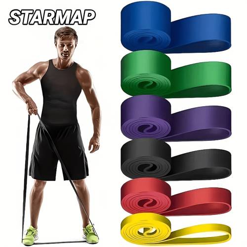 1 5pcs tpe elastic fascia training exercise fitness latex stretch fascia thick loop yoga multi functional hip