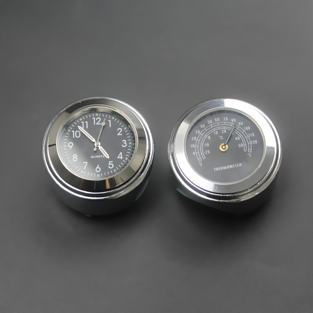 HIFAST Mini Motorcycle Clocks Stick On Motorbike Mount Watch Digital