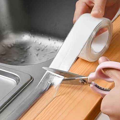 thickened waterproof sealing tape transparent strip suitable for kitchen bathroom countertops toilet and corner lines home renovation waterproof sealing tape