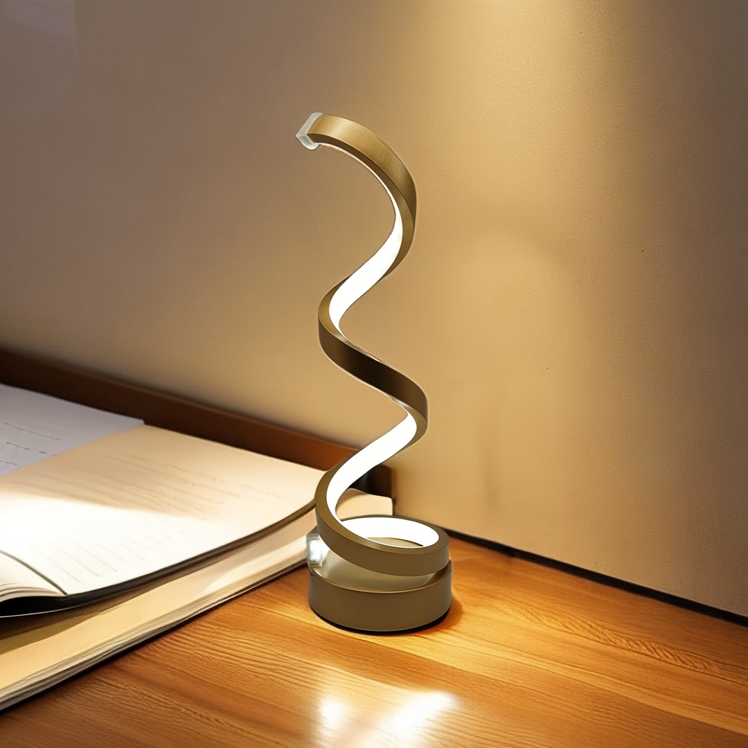 

1pc The Original Spiral Lamp Is Suitable For Office, Bedroom, Living Room, Friends Give Gifts, Usb Connection Is Easy To Use