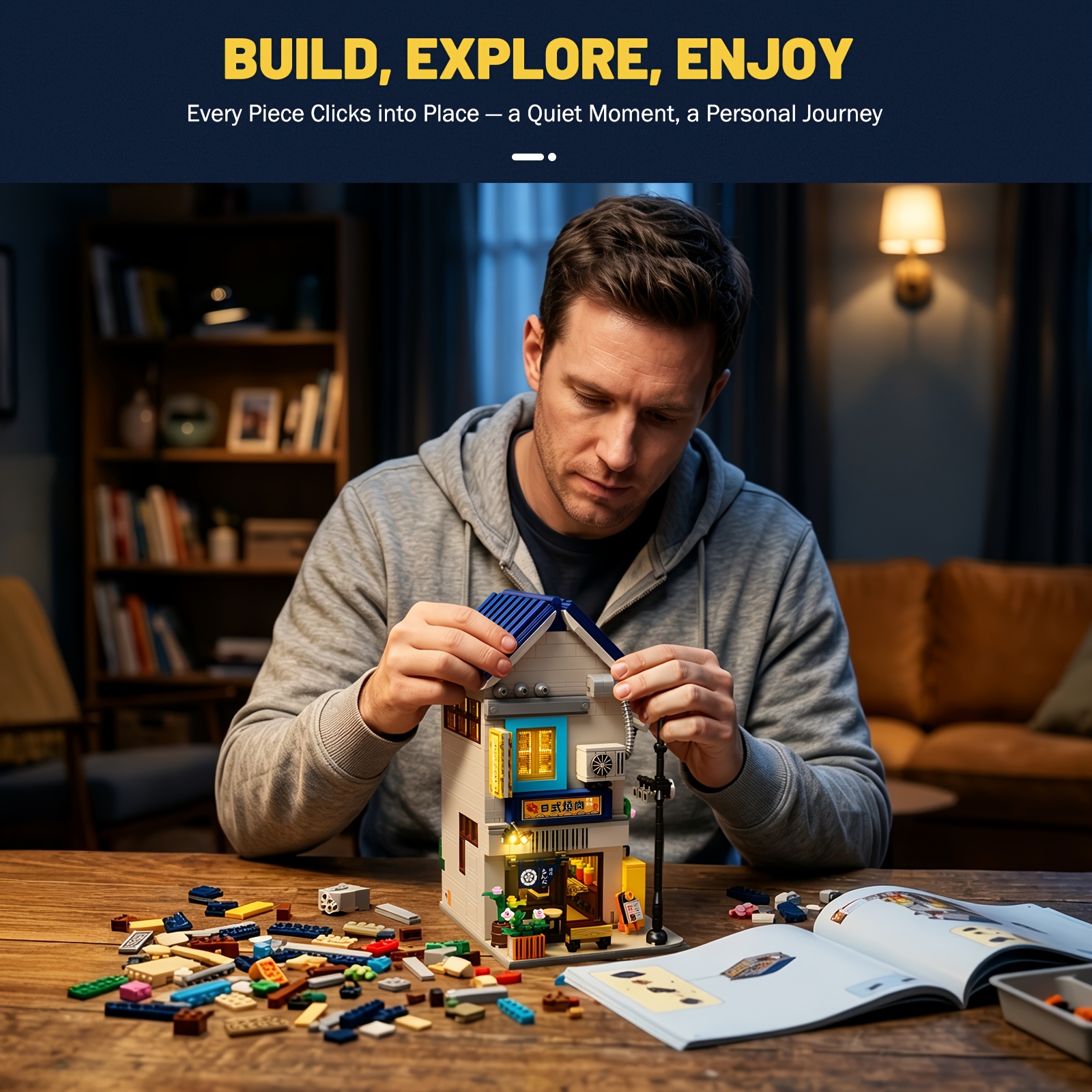 modular building set sold on Temu United States