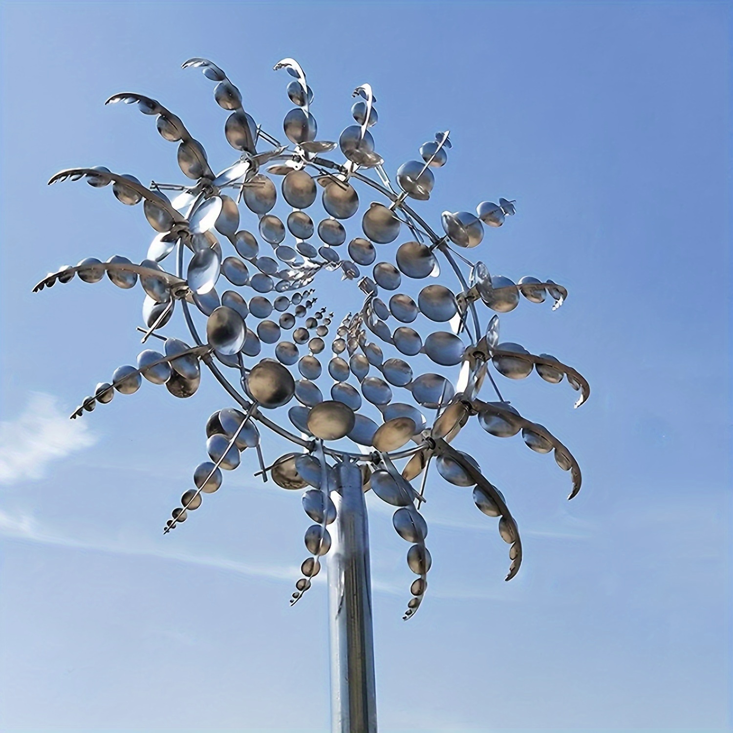 

Enchanting Metal Windmill - 3d Kinetic Sculpture, Wind Catcher For Outdoor Garden Decor - Perfect For Halloween, Christmas, Easter, Thanksgiving