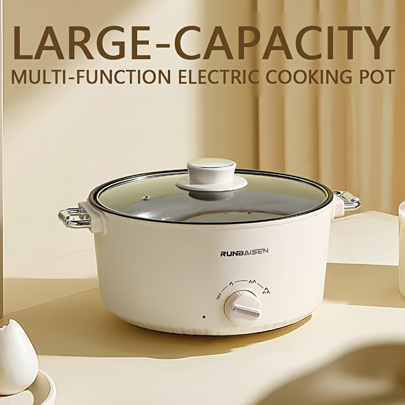 3l electric cooker, electric frying pan, multifunctional electric pot,   inner cup, suitable for home, patio,   and office use 0