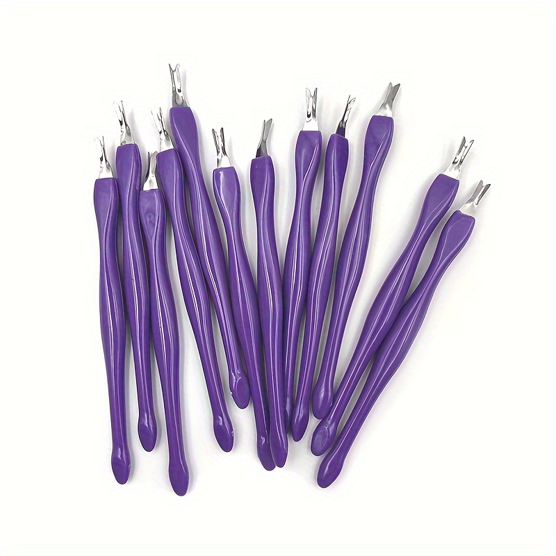 

Julianna Beauty 5/10/20/50pcs Purple Cuticle Pusher, Nail Dead Skin Remover, Unscented Manicure Tool For Smooth Nails, Manicure | Precise Application | Manicure Tools