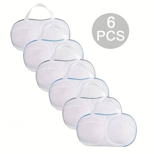 6pcs simple underwear laundry bags bra anti deformation wash bags household washing machine mesh filters laundry bags