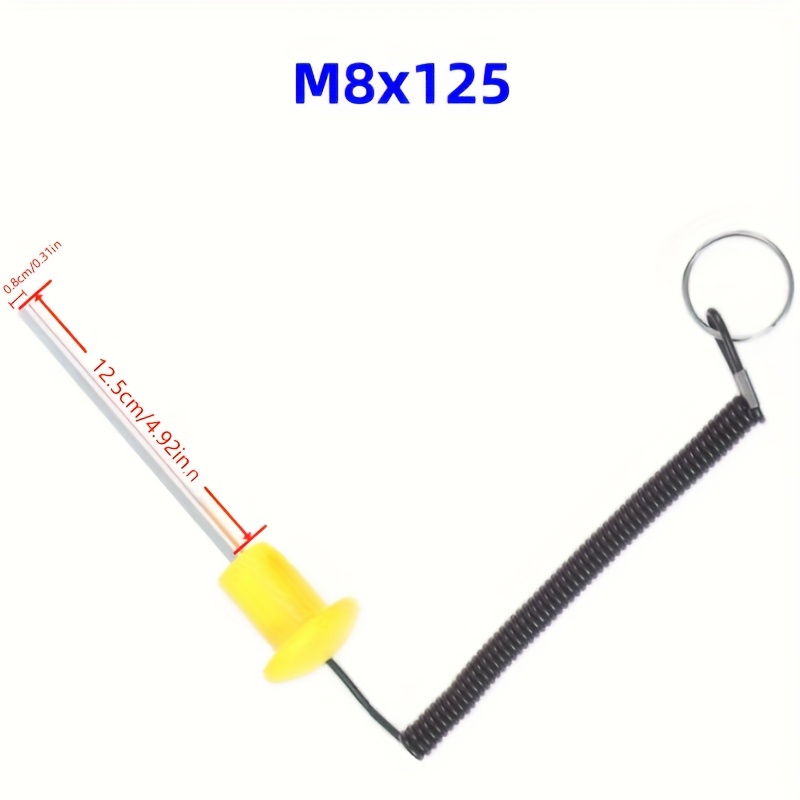 E-shop Ein magnetischer Gewichtsstapel aus Fitnessbolzen aus Edelstahl, mit Größen M10x105mm, M10x80mm, M8x80mm und M8x125mm, ideal für