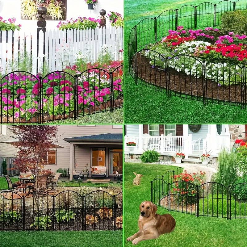 Lot De 25 Panneaux De Clôture Métallique 33x43 Cm - Clôture Anti-creusage Pour Jardin, Sans Installation Complexe, Idéale Pour Petits Animaux
