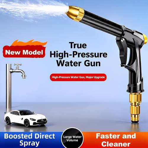 high pressure multi purpose car motorcycle wash water gun durable plastic body adjustable nozzle for garden hose powerful cleaner for bicycles vehicles outdoor cleaning gardening