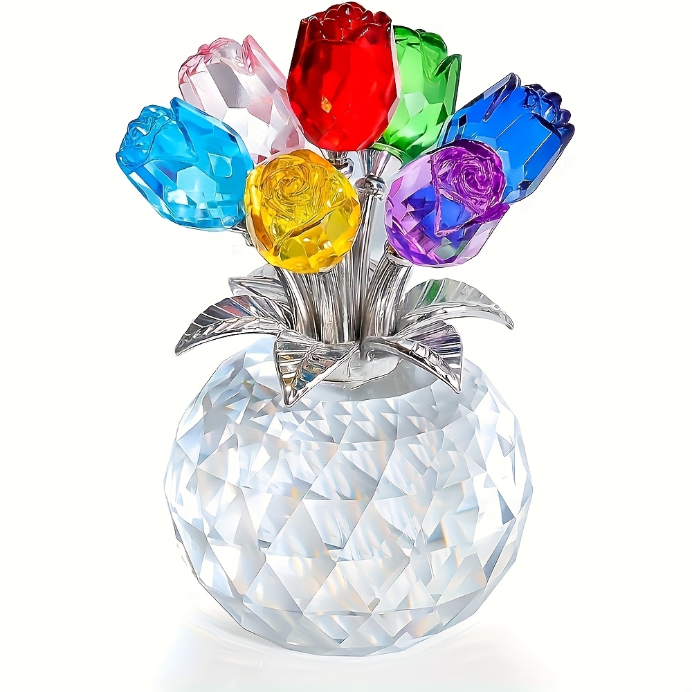 

Colored Artificial - Crystal For Anniversaries, Day, Father's Day, Christmas, Valentine's Day, And National Grandparents' Day - Eternal Rose Decoration Gift