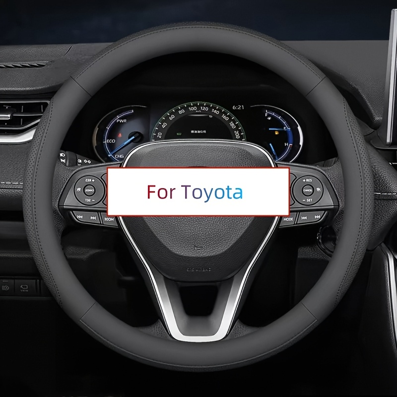 TEMU Steering Wheel Cover For Faux Leather Steering Wheel Cover - Anti-slip, Breathable, , Thick, Durable, Sports