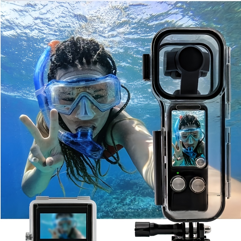 Action Camera Housing, Tempered Glass Material, Compatible With Pocket 3