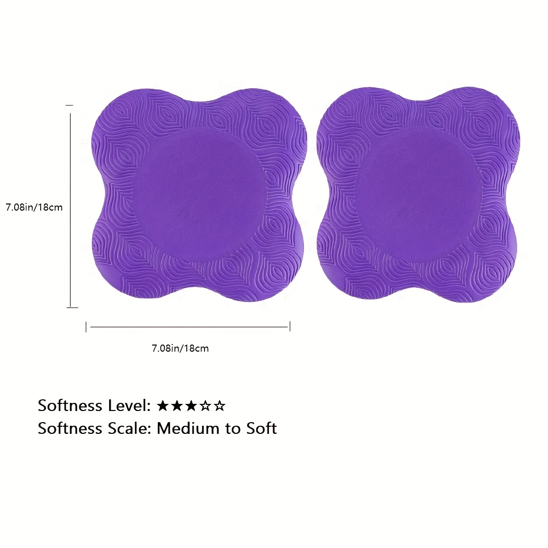 2 Thickened Yoga Kneeling Pads for Knees, Elbows, Wrists, Hands, and Head for Foam Yoga and Pilates Practice