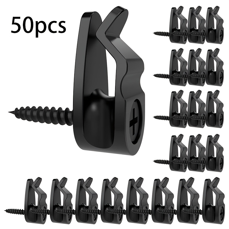 E-shop 10//50 Stück Industrielle Wetterfeste Lichterketten Clips - Rostfrei, Einfache Installation -On Kabelaufhänger Haken für Lichterketten &
