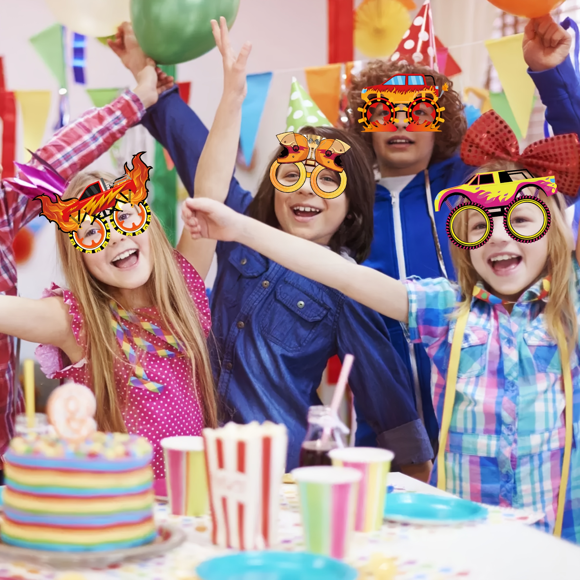 Occhiali Di Carta Per Feste Di Compleanno 50 Anni: 8 Pezzi Divertenti Per Photobooth E Decorazioni