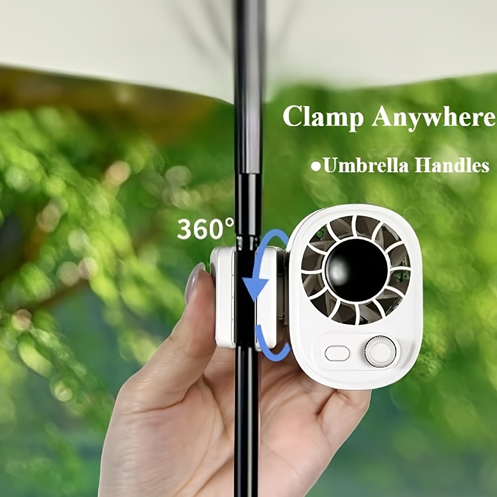 portable clip on car fan clip on car fan with led display for front rear seat mini personal cooling sun visor fan for vehicle 360 rotation 100 adjustable portable fan outdoor activities sleek style durable build adventure camping essentials modern gadget sturdy construction sports lovers 3 holiday gifts Product details 3