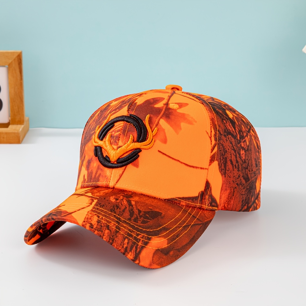 Stylish Deer Antler Embroidery Men's Tactical Hunting Baseball Cap Women's Casual Hat