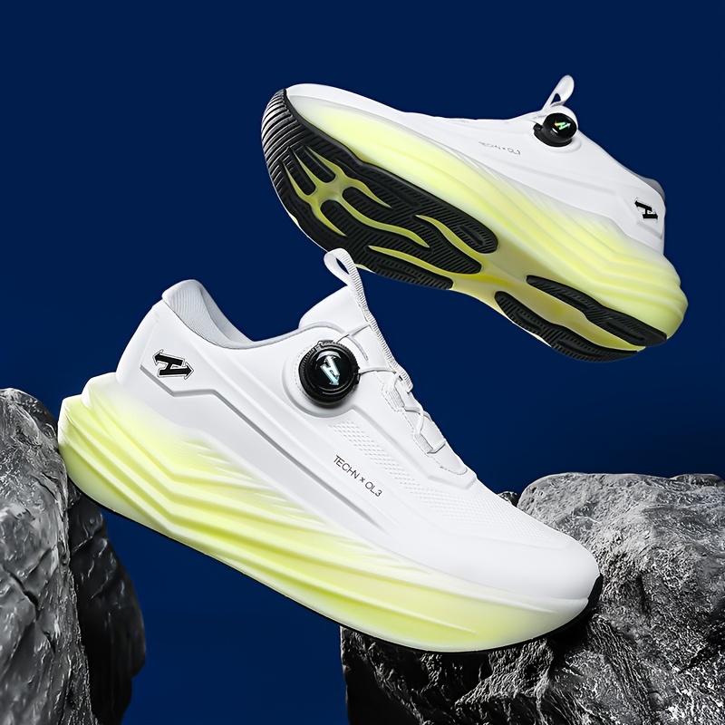 N·HOT Men's Casual Sneakers, Fashionable Thick-Soled Men's Shoes, Men's Outdoor Sneakers, Men's Running Shoes, MD Midsole with High Elasticity and Shock Absorption, Sole for Slip Resistance and Wear Resistance, Seamless Craftsmanship Upper