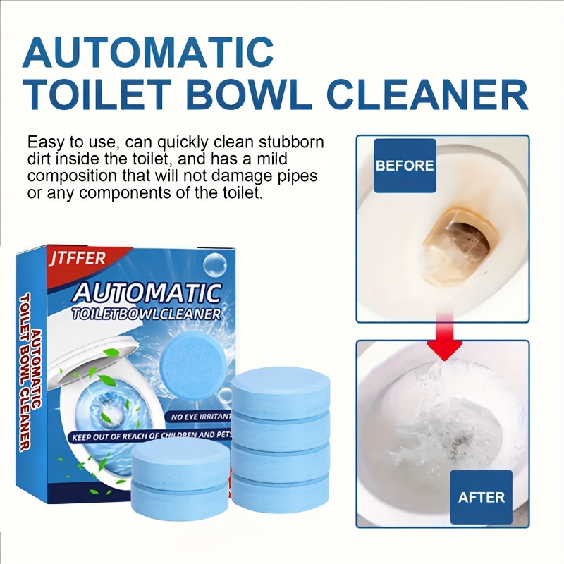 12pcs automatic toilet bowl cleaner toilet cleaning effervescent tablet toilet strong descaling agent toilet deodorant removing yellow stains and odor toilet deep cleaning tablets cleaning supplies cleaning tool details 2