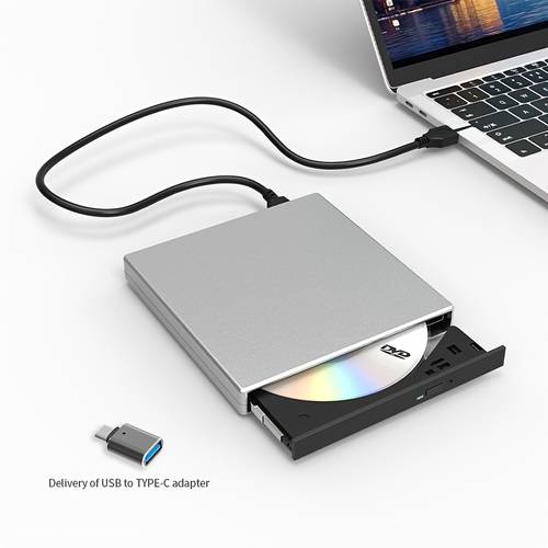 usb 3 0 external cd dvd drive with portable ultra design 24 cd 8 dvd rw burning function plug and play support for windows systems compatible with laptops and desktops system installation laptop accessories high