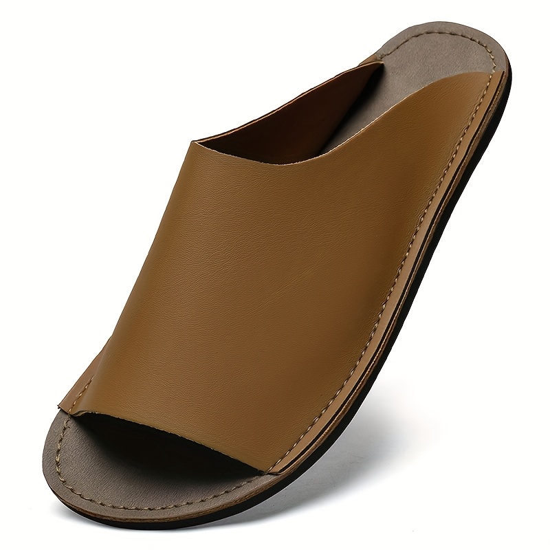 mens summer slide sandals comfortable soft sole breathable open toe   black   cover with eva outsole casual low   for outdoor and casual attire summer sandals Product details 1