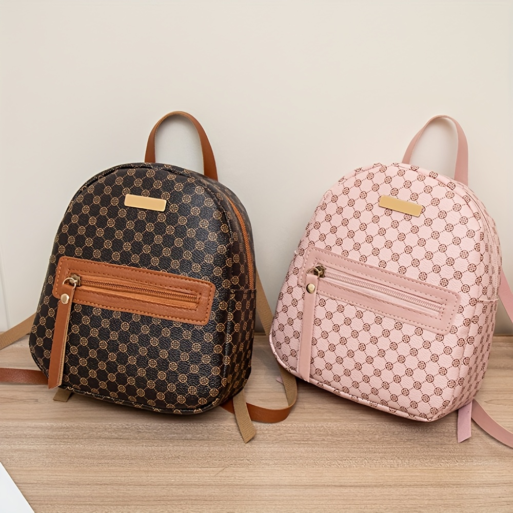 1pc chic womens backpack sequin accents polka dot print - Temu display picture 3