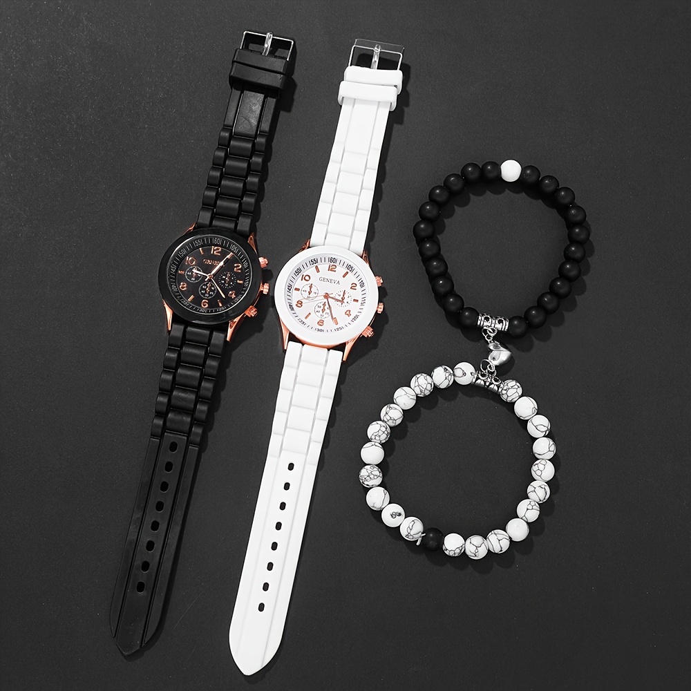 

4pcs Set Watches , , Unisex, -, Display, Zinc Alloy , For , , And