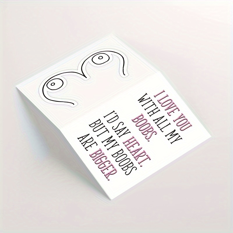 I Really Love You - Love Your Boobs - Adult Greeting Card