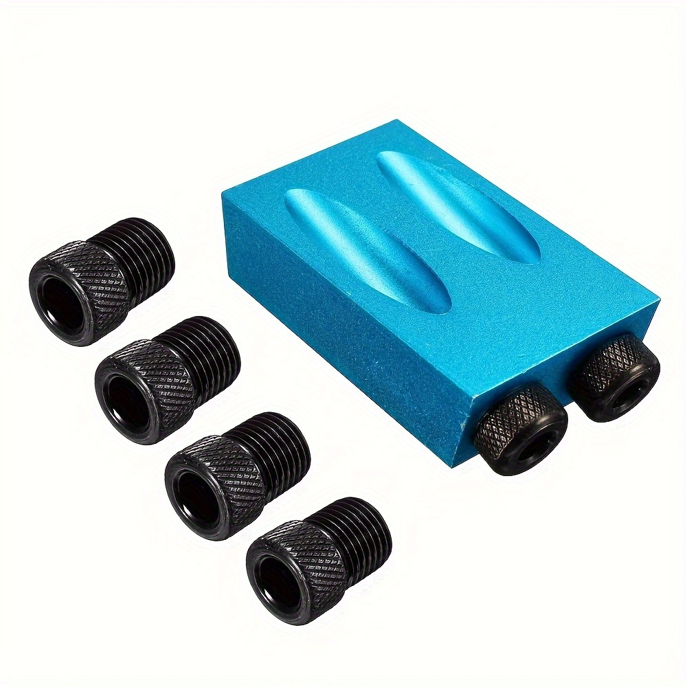 Asdtodw Pocket Hole Jig Kit - 15° Angled Holes, Includes 6/8/10mm Drive Adapters For Efficient Woodworking