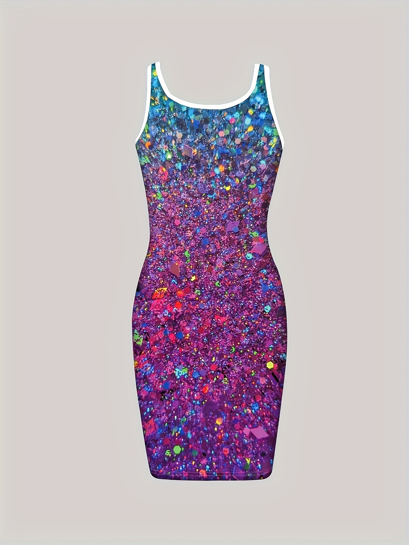 multicolor glitter dress Alyce 4884 Prom Dress - Black Multi main image 1