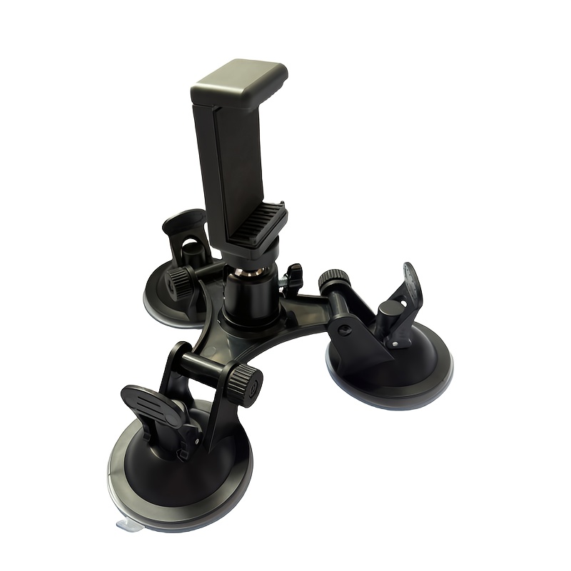E-shop Hochleistungs-Stativ mit Saugnapf-Basis – Breites, stabiles Dreibein-Design für GoPro 12 DSLR spiegellose Kamera, Armaturenbrett