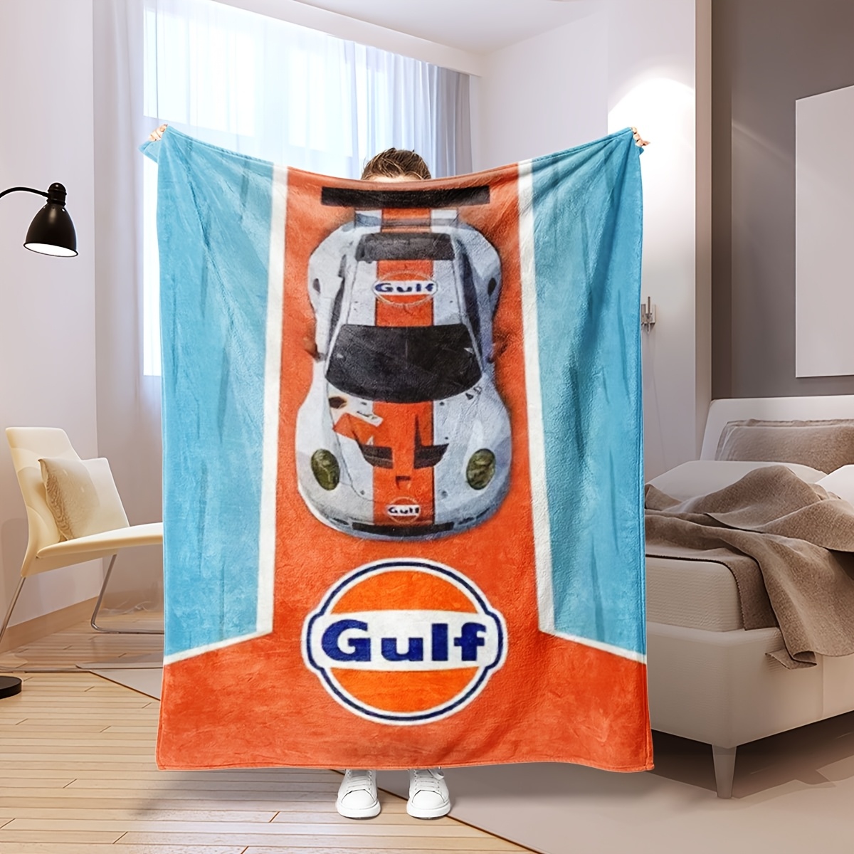 

en imprimée de voiture de Gulf, hypoallergénique, antitache, toutes , -, tricoté, lavable en , , à coucher, le , le châle, le couvre-jambes, la de climatisation