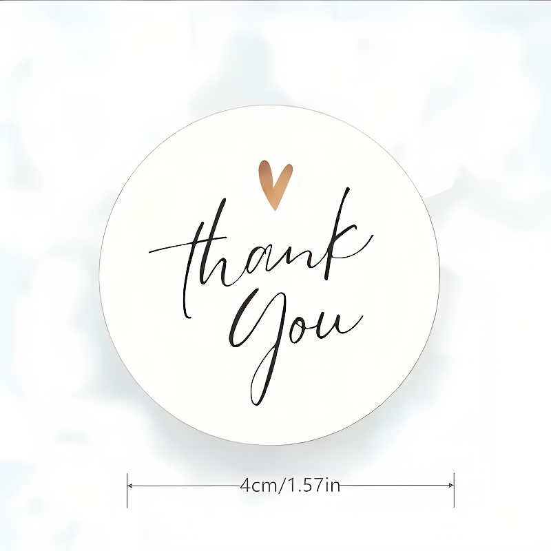 TEMU 90pcs Thank You Stickers (upgraded, Easy To Tear And Peel) Round Thank You Labels, Suitable For Small To Medium-sized Businesses. Perfect For