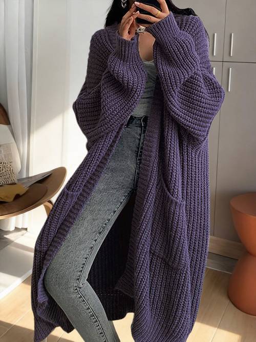 y2k long cardigan sweater with long sleeves