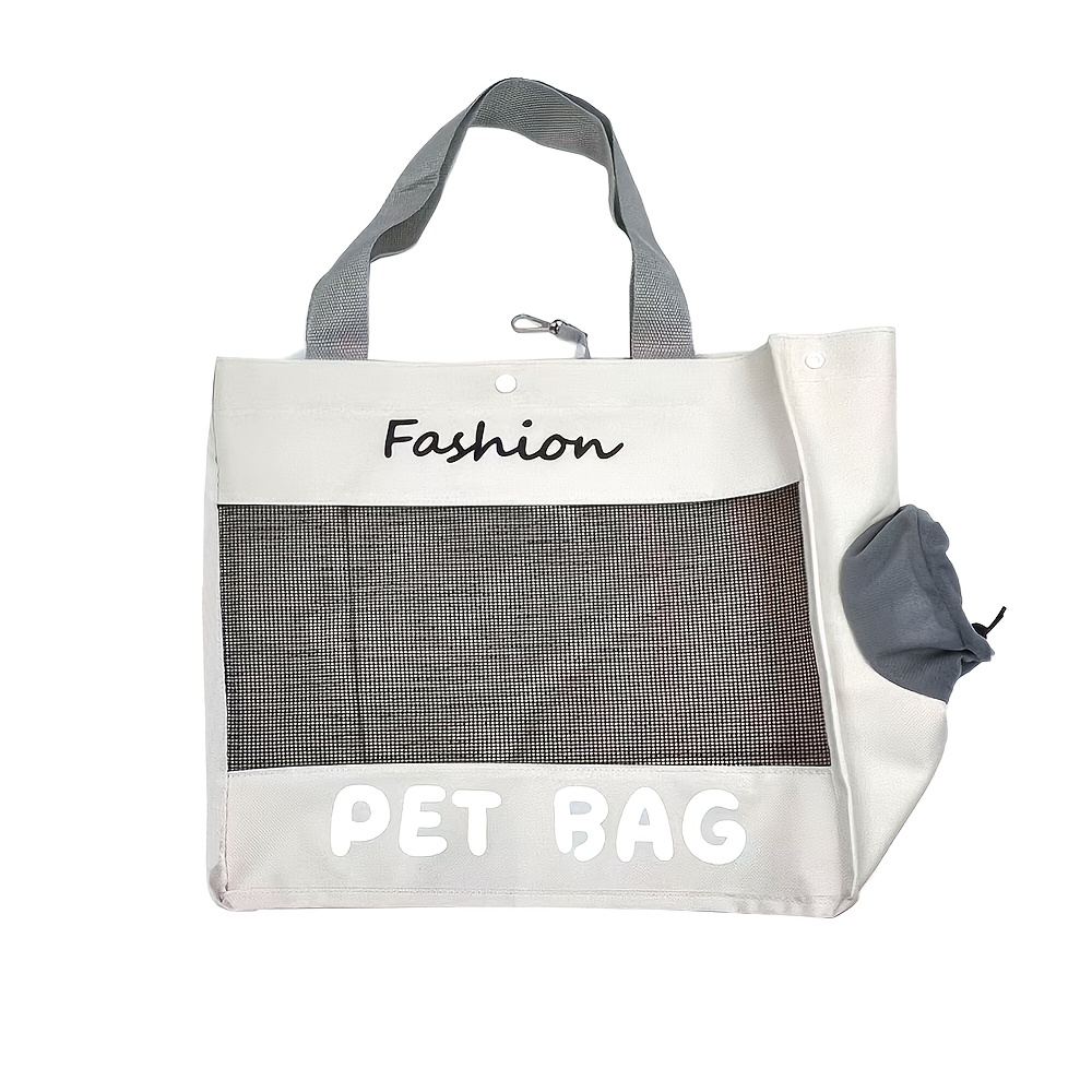 TEMU Sac pour chats et petits chiens - Sac à bandoulière portable avec fermeture à pression, transporteur pour sorties air, voyages, visites le