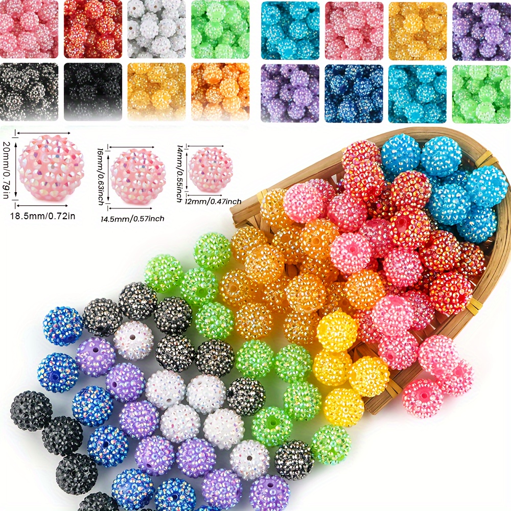 

Acrylic Resin Balls: 14mm/16mm/20mm, Fashionable Loose Beads, Ideal For , Clothing Decoration, And Accessories