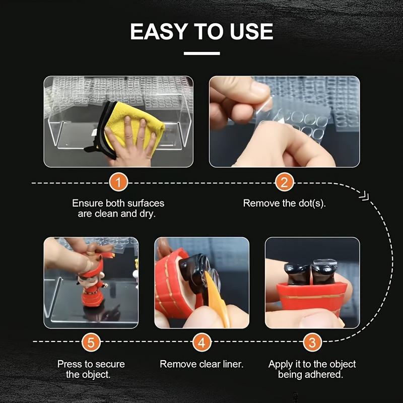 Transparent Double-Sided Adhesive Dots, Removable Sticky Points for Museum Glue Paste Poster Mounting Balloon Crafts DIY Holiday Party Decorations