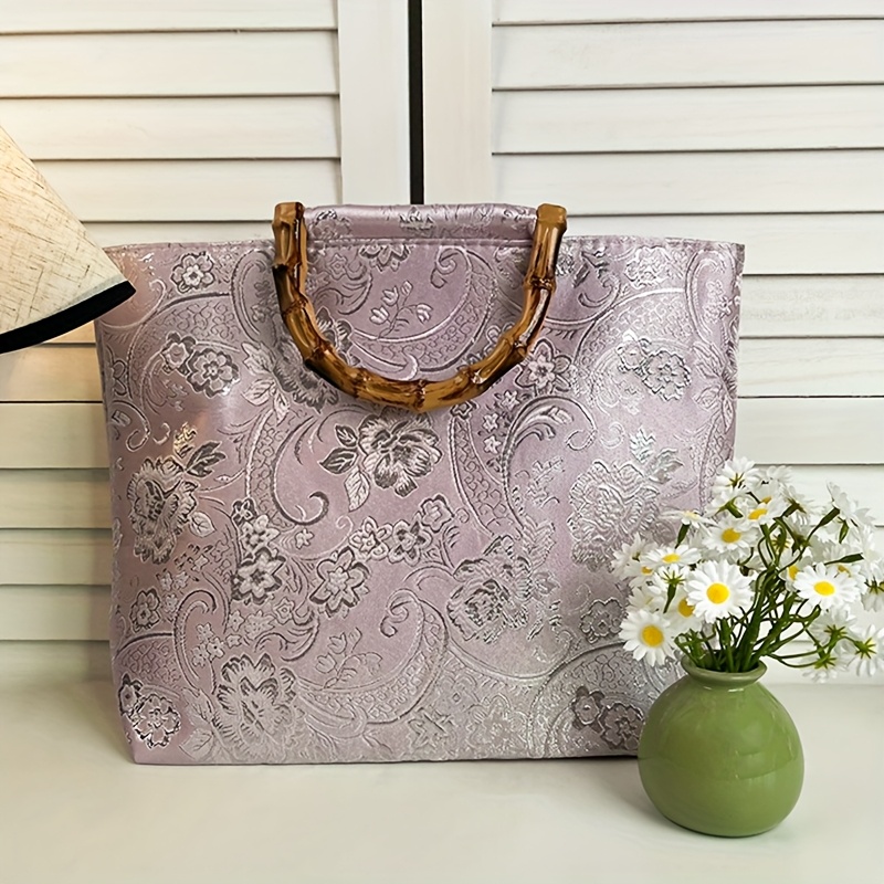 

An Embroidered Handbag Handles, Purple Bag, , Bag, Suitable For Commuting To , ,