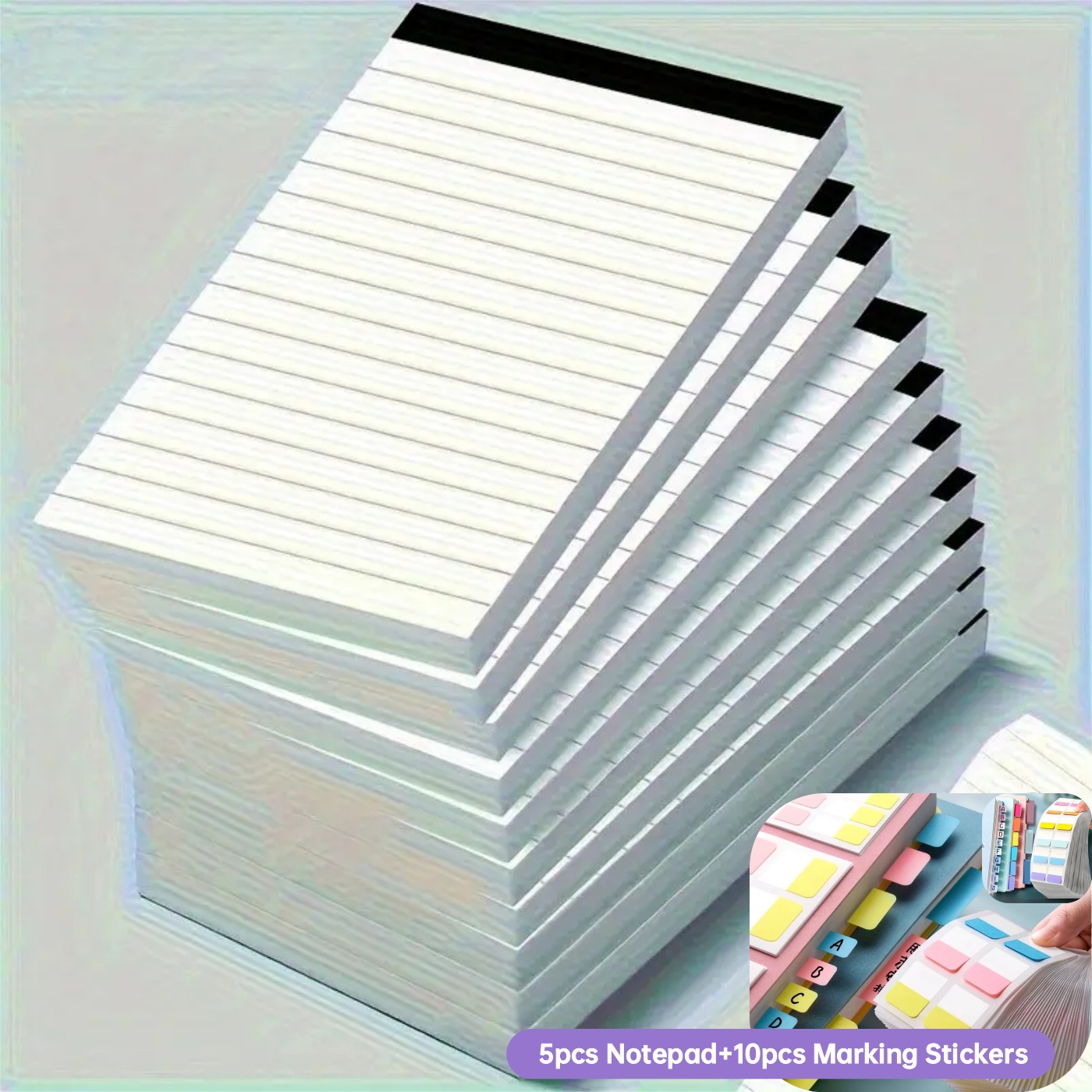 TEMU 15pcs Pieces Set White Lined Notebooks, 3x5 Inches, Each - Perfect For School, Office, And Back To School Supplies, School Notebooks | Notebooks