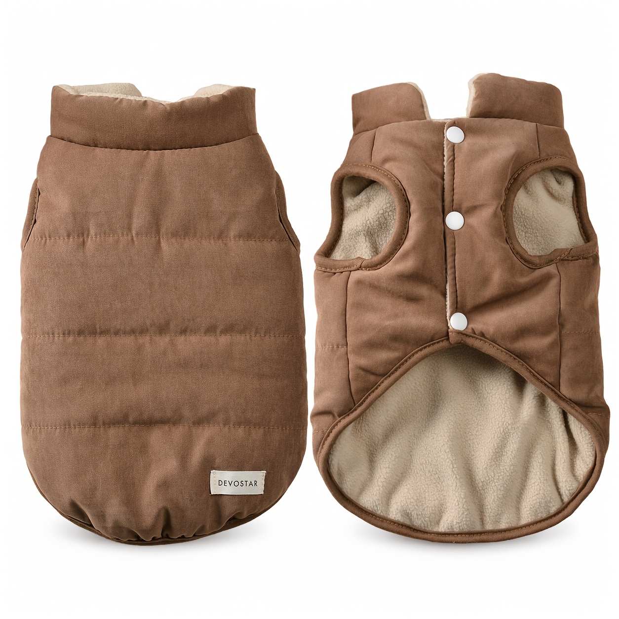 TEMU Gilet d'hiver chaud pour chien avec doublure, vêtement -froid et -neige pour chiens, adapté aux air