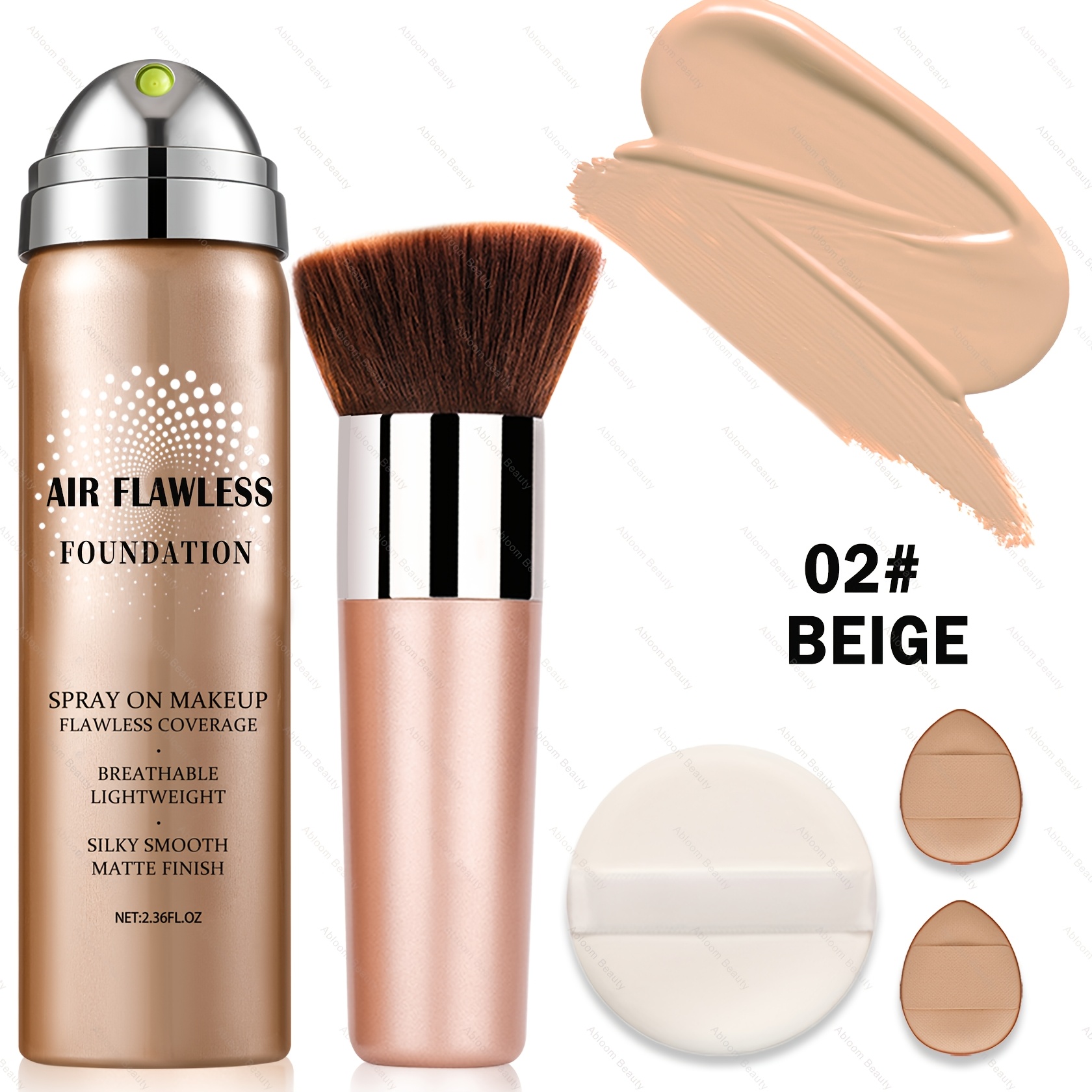 TEMU Magic Minerals Liquid Foundation Makeup Silky Mist Spray Foundation Makeup Flawless Setting Spray Foundation For Mature Skin-natural